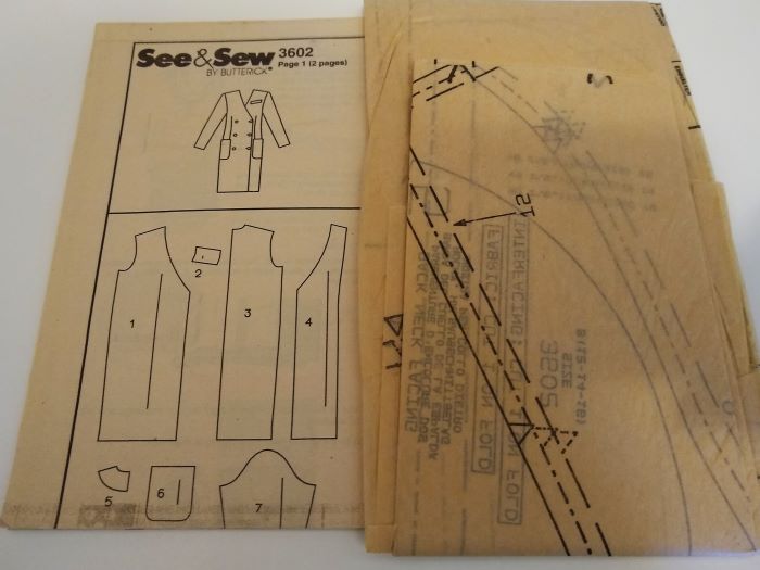 Butterick 3602 See & Sew Sewing Pattern Misses Double-Breasted Dress Sizes 12–16