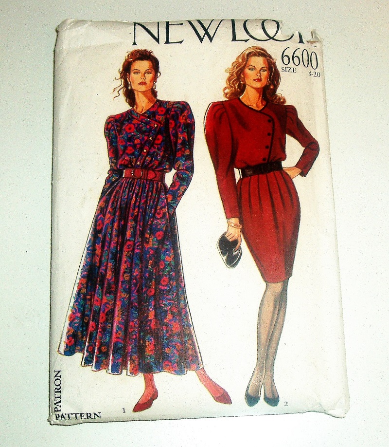 New Look 6600 Sewing Pattern Misses Full Or Straight Skirt Dresses Sizes 8-20 Cut to Sz 14