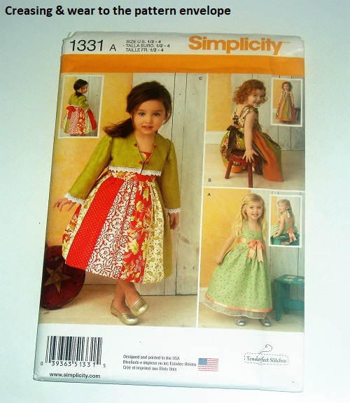 Simplicity 1331 Sewing Pattern Toddler Dress & Bolero Set (Sizes 1/2–4)