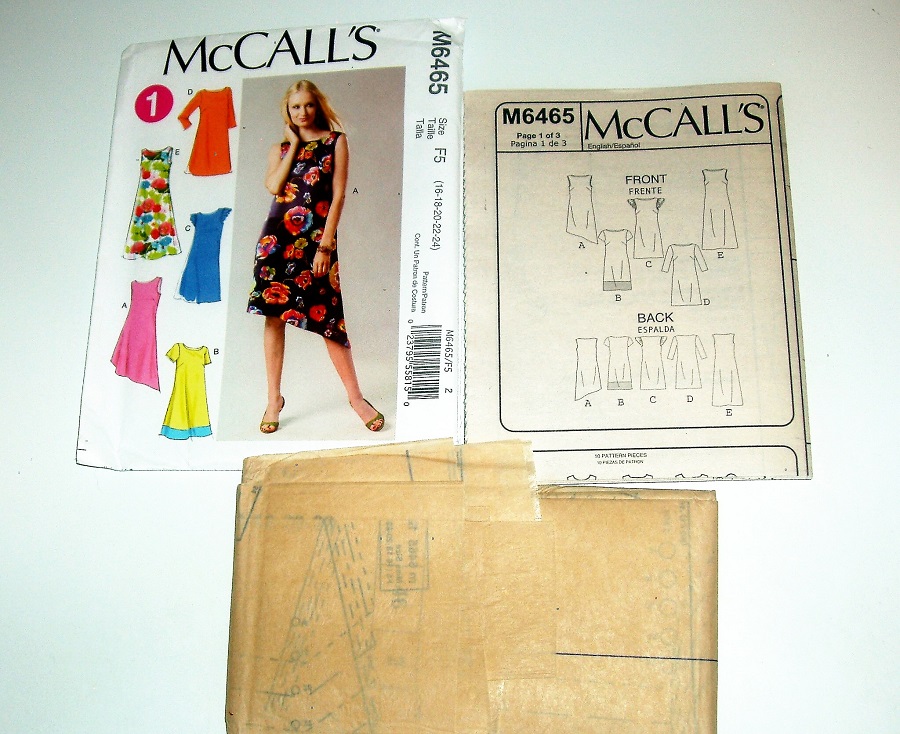 McCall's M6465 Women's Dress Sewing Pattern Sizes16-24