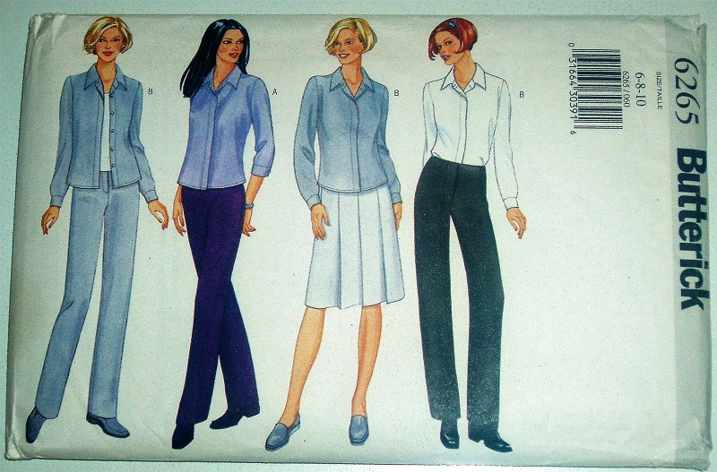 Butterick 6265 Misses/Misses Petite Top, Skirt & Pants Sewing Pattern Sizes 6–10 1999