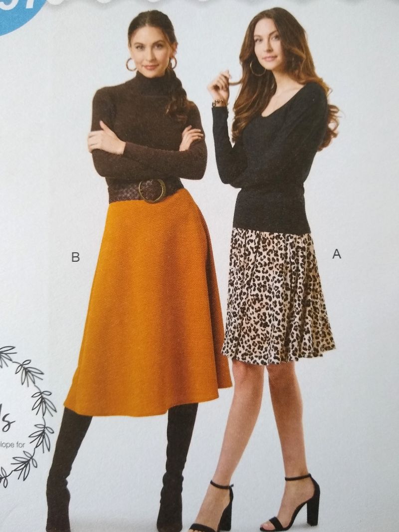 McCall's L9634 It's Sew Simple Misses Knit Skirt Sewing Pattern Sizes XS-XXL