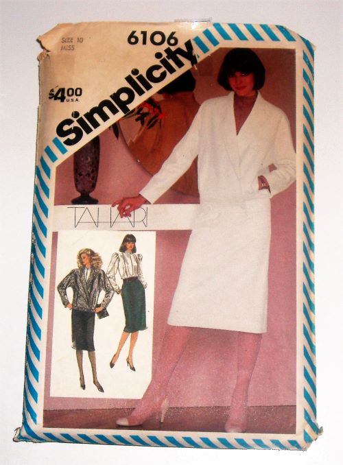 Simplicity 6106 Misses Jacket, Blouse & Skirt Sewing Pattern (Size 10)