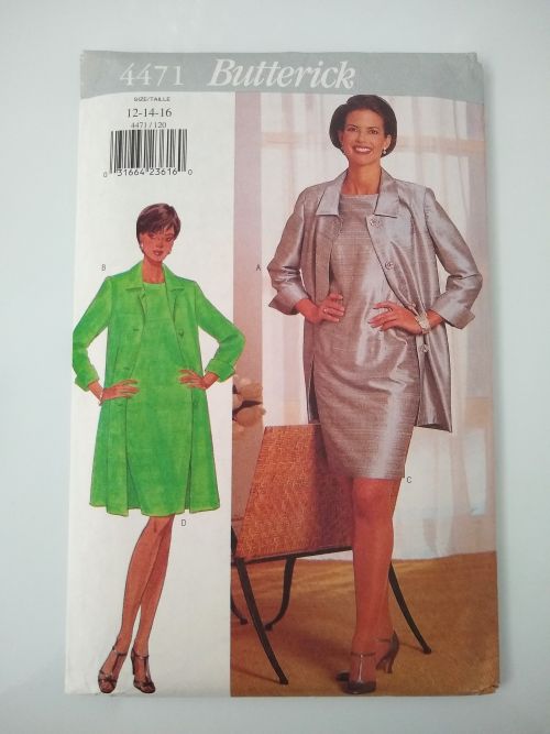 Butterick 4471 Misses Jacket & Dress Sewing Pattern (Sizes 12–16)