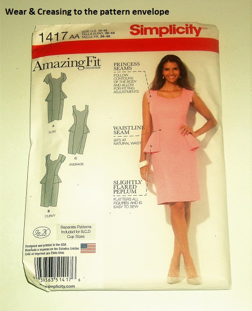 Simplicity 1417 Sewing Pattern Amazing Fit Peplum Dress (10–18)