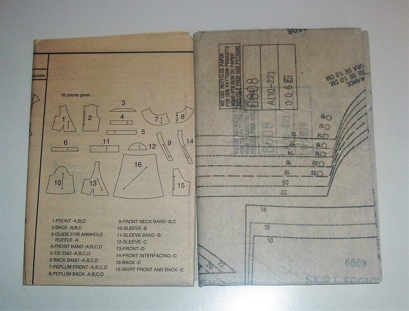 New Look 6608 Sewing Pattern Misses Top & Skirt Sizes 10-22