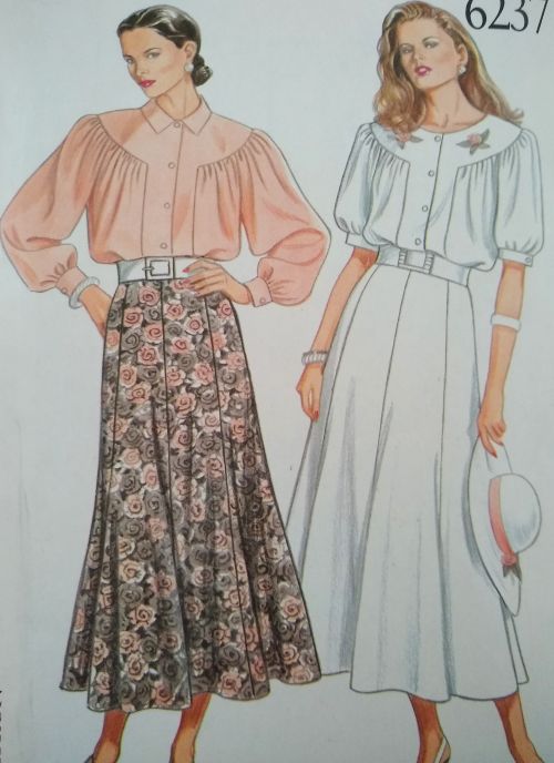 New Look 6237  sewing Pattern Blouse & Gored Skirt Sizes 8–18