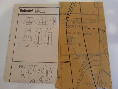 Butterick 6280 Baby Fashion Essentials Clothing Pattern Sizes NB-Medium