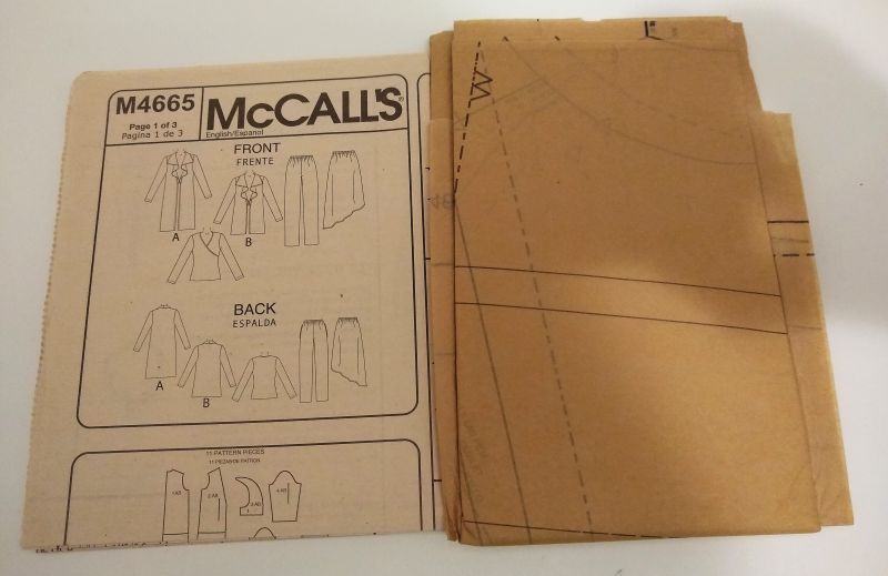 McCall’s M4665 Sewing Pattern – Misses Jacket, Top, Skirt & Pants – Sizes L–XL