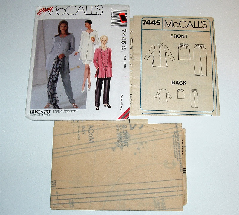 McCall's 7445 Sewing Pattern Misses Wardrobe Essentials Sizes 4-8 