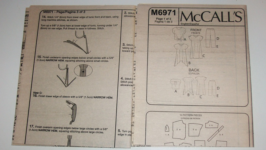 McCall's M6971 Sewing Pattern Women's Plus Size Wardrobe Essentials Sz 18W-24W