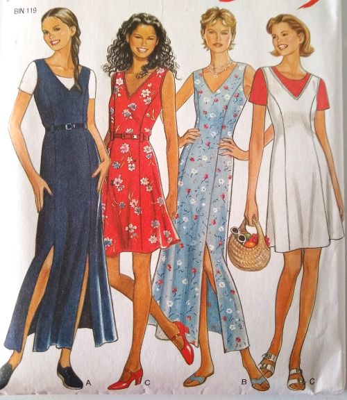 New Look 6513 Misses Dress or Jumper Sewing Pattern (Sizes 8–18)