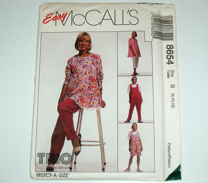 McCall's 8654 Easy Sewing Pattern Misses Cute Maternity Wear In Sizes 8-12
