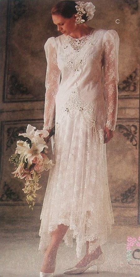McCall’s 6948 Bridal Gown & Bridesmaid Dress Sewing Pattern Sizes 8 & 10 1994