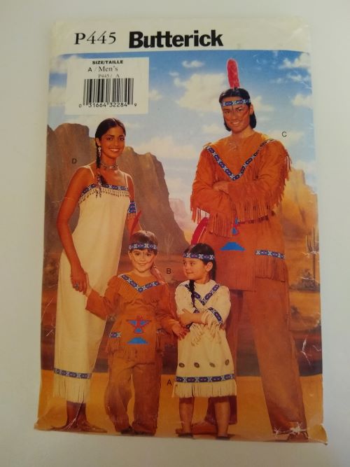 Butterick P445 Family Costume Sewing Pattern Men's Size XS-XL