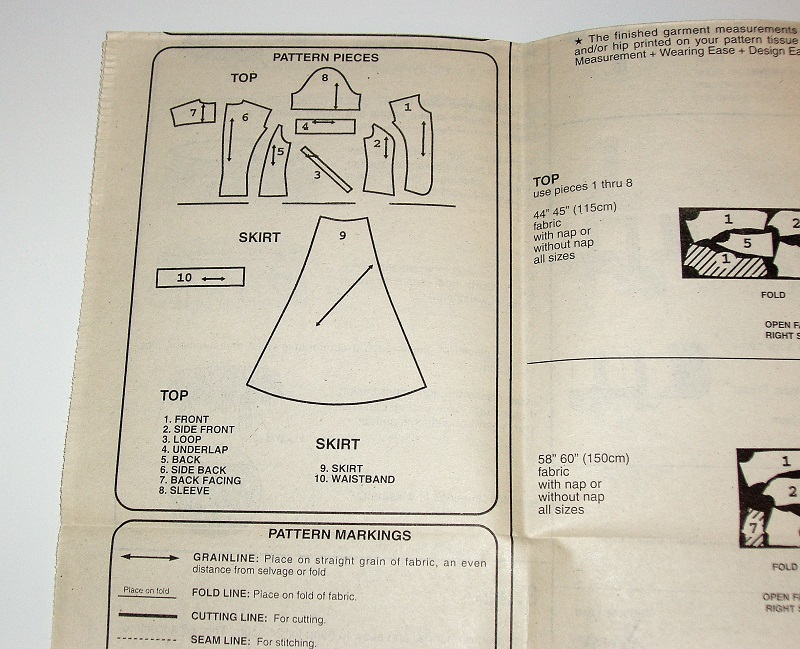 McCall's 9327 Easy Stitch 'n Save Sewing Pattern Misses Top & Skirt Sz 6-12