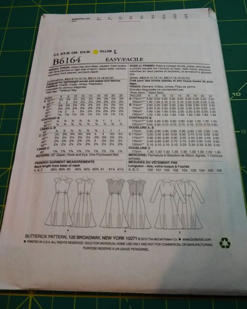 Butterick B6164 Fit‑and‑Flare Dress Pattern (Sizes 14–22)