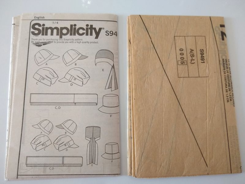 Simplicity S9491 Misses Adaptive Chemotherapy Headwear Sewing Pattern Sz S-L