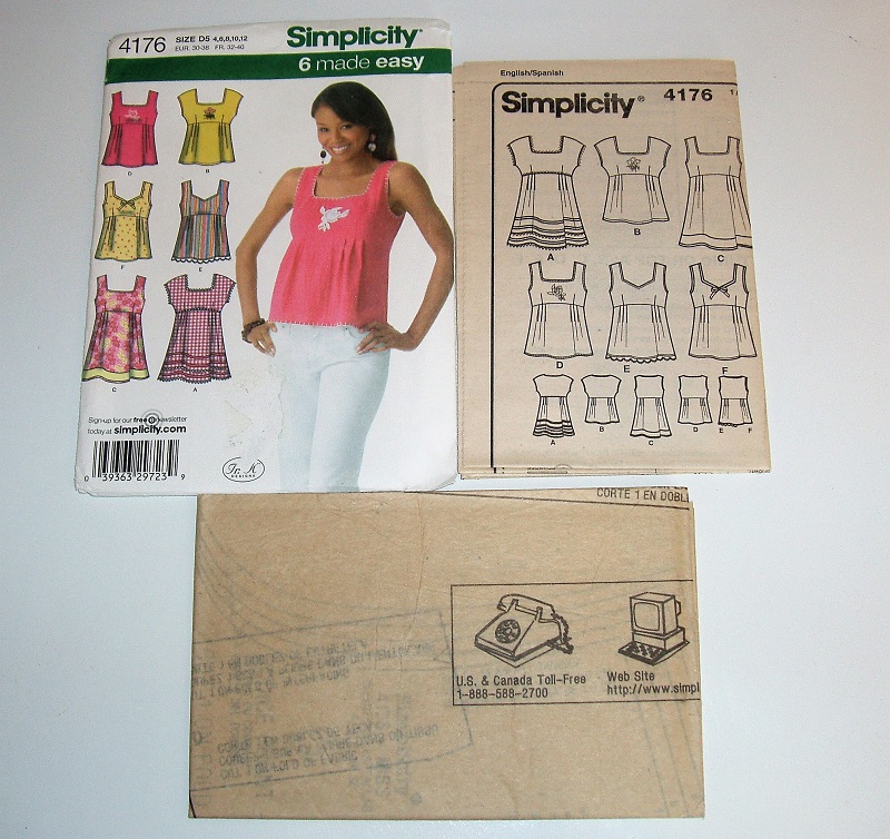 Simplicity 4176 Misses Top Sewing Pattern (Sizes 4–12)
