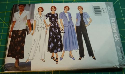 Butterick 4827 Misses Jacket, Top, Skirt & Pants Pattern Sizes XS-M (1997)