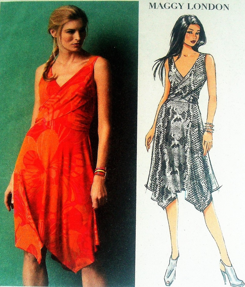 Butterick B5885 Maggy London Misses’ Knit Dress Sewing Pattern Sizes 6–14  2013