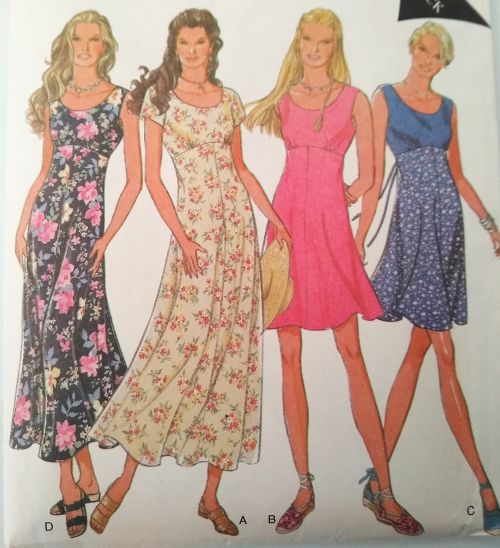 Style 2623 Misses Empire Waist Dress Sewing Pattern Sizes 8-18