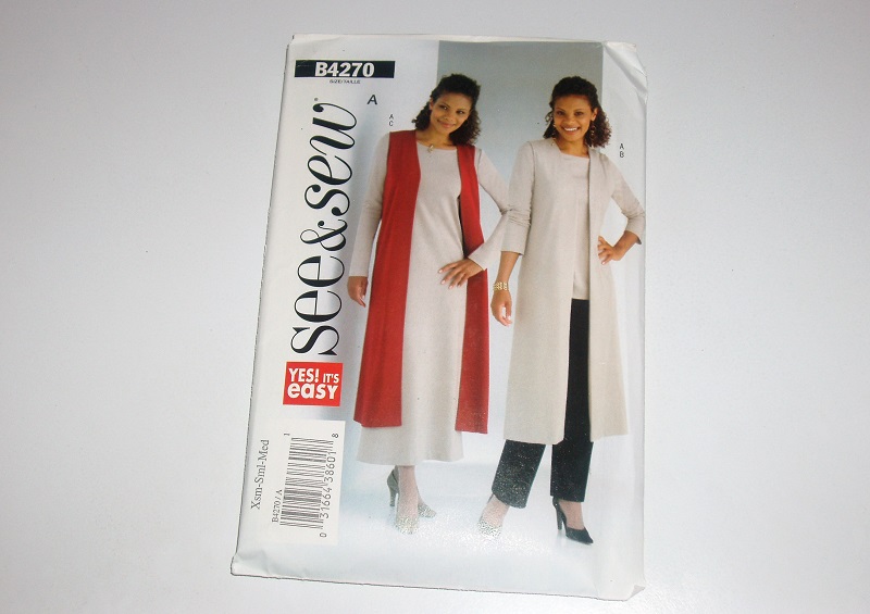 Butterick B4270 Misses/MP Long Vest Top Dress Pants Sewing Pattern Sizes XS–M
