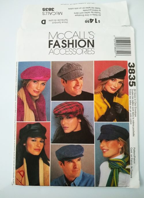 McCall's Fashion Accessories Pattern 3835 Envelope & Instructions Only No Pattern Pieces