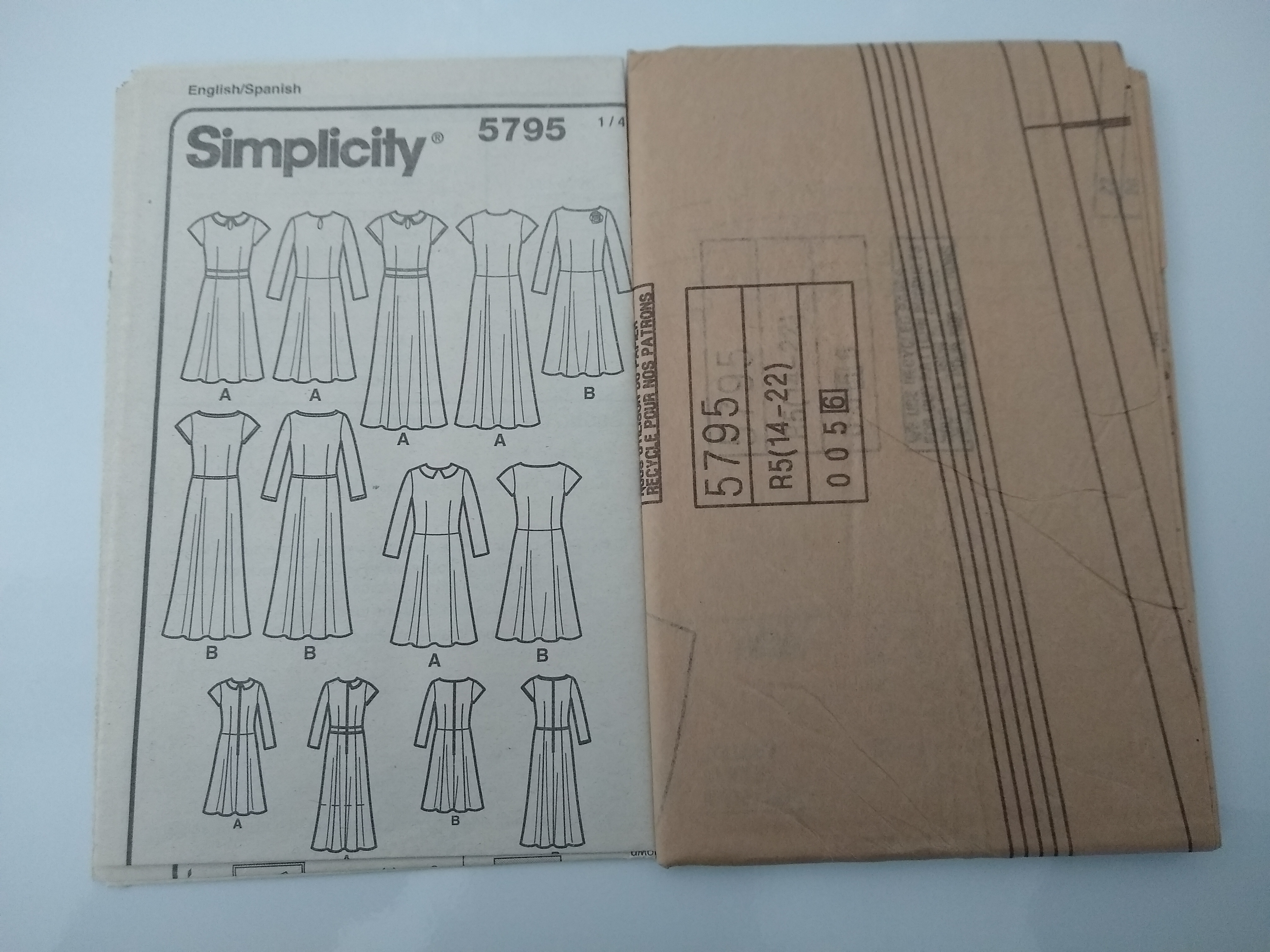 Simplicity 5795 Design-Your-Own Dress Pattern (Sizes 14–22)