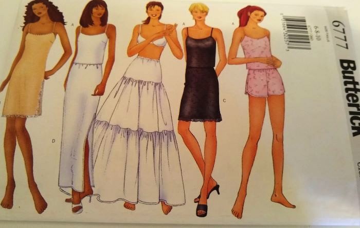 Butterick 6777 Fast & Easy Classic Sewing Pattern Misses/Misses Petite Lingerie Sizes 6–10