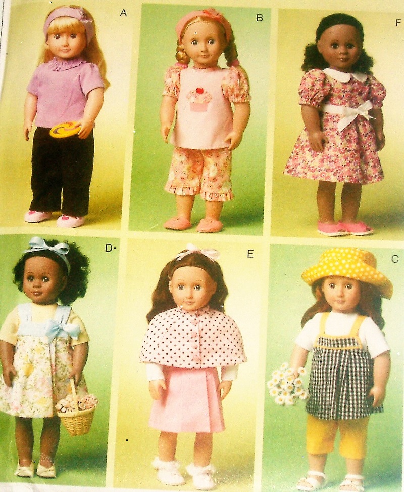 McCall’s M6526 Craft Sewing Pattern for 18" Doll Clothes Six Outfits In One Pattern!