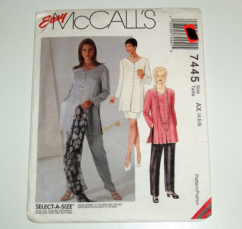 McCall's 7445 Sewing Pattern Misses Wardrobe Essentials Sizes 4-8 