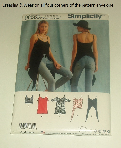 Simplicity D0663 Misses Knit Spaghetti Strap Tops & Bralette Sewing Pattern