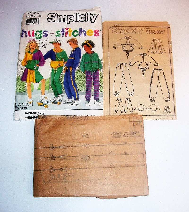 Simplicity 9883 Hugs + Stitches Unisex Top, Pants & Skirt Sewing Pattern (Sizes SM–LG)