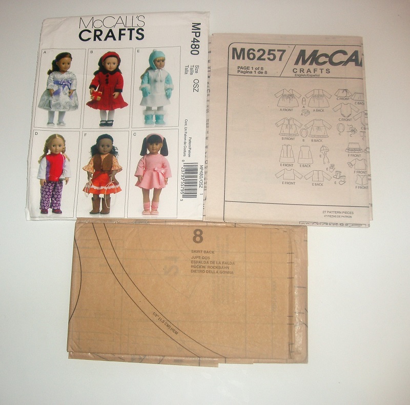 McCall's Crafts MP480 18" Doll Clothes Winter Wardrobe Sewing Pattern