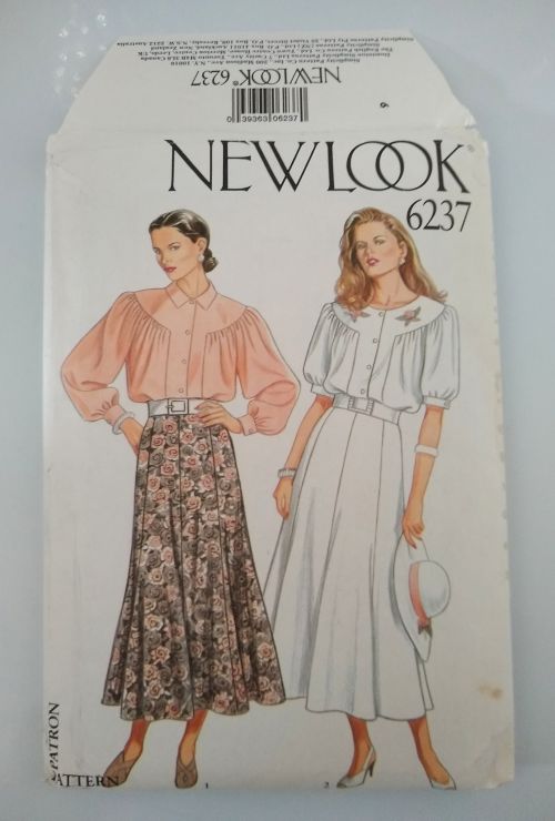 New Look 6237  sewing Pattern Blouse & Gored Skirt Sizes 8–18