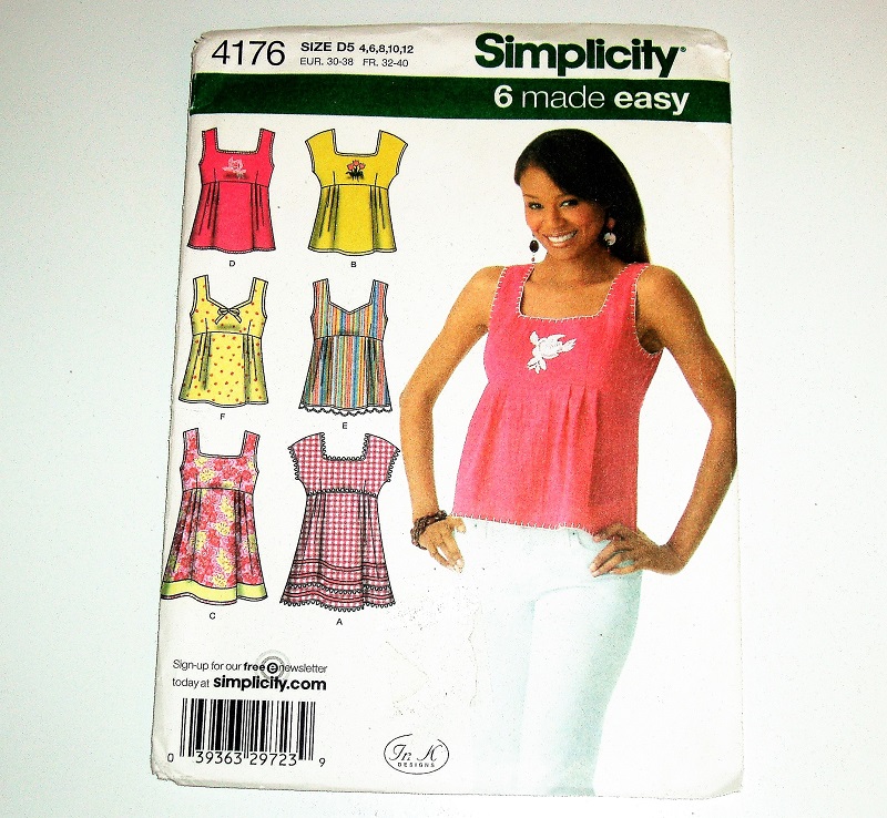 Simplicity 4176 Misses Top Sewing Pattern (Sizes 4–12)