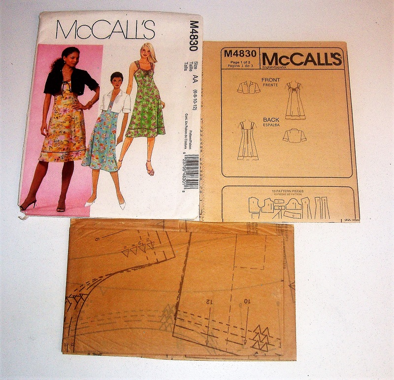 McCall’s M4830 Misses’ Lined Jacket & Dress Sewing Pattern Sizes 6–12 2005