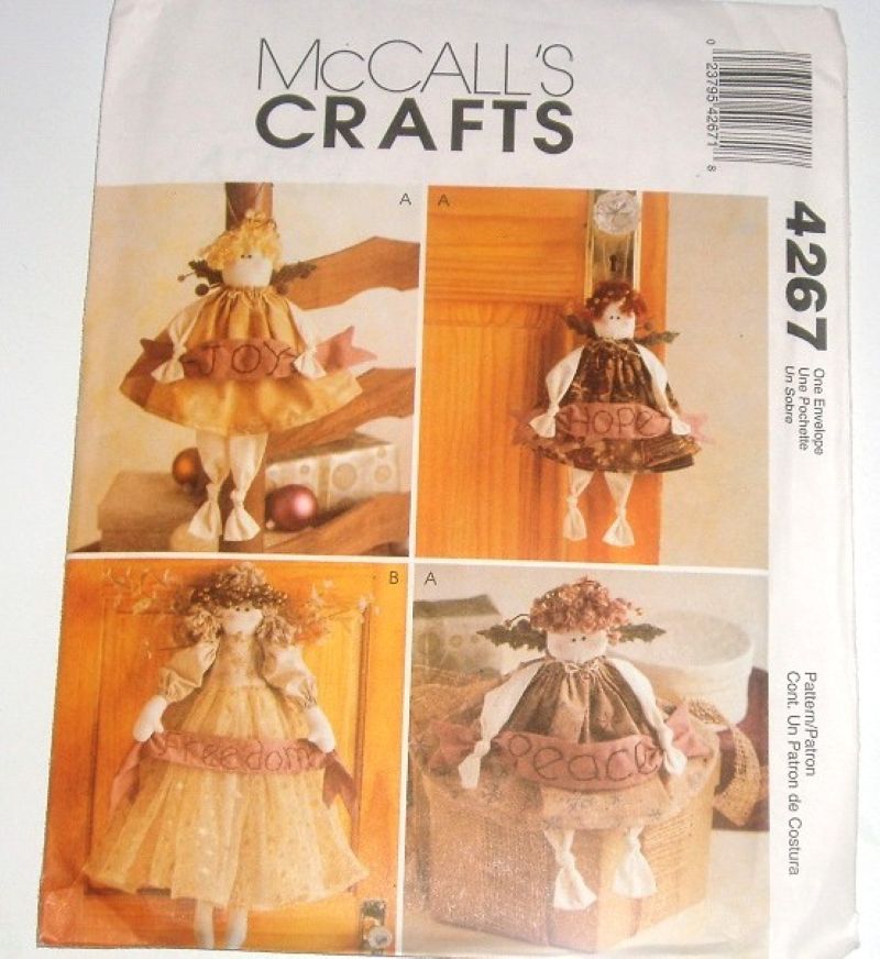 McCall’s 4267 Sewing Pattern Angel Dolls in Two Sizes (11" & 31") Craft Pattern