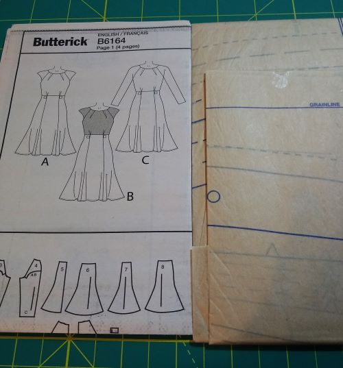 Butterick B6164 Fit‑and‑Flare Dress Pattern (Sizes 14–22)