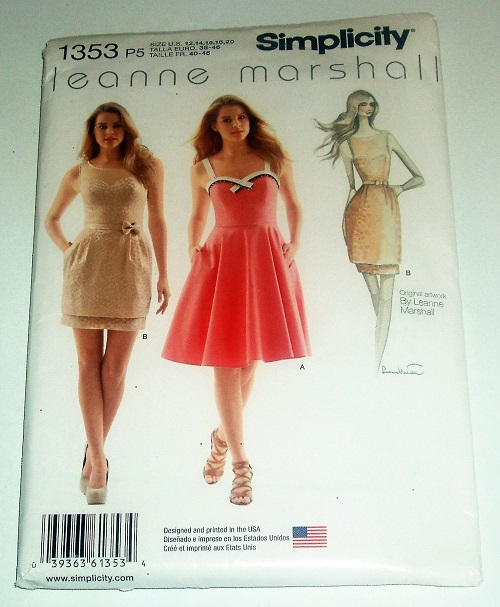 Simplicity 1353 Misses Dress Sewing Pattern – Sizes 12–20
