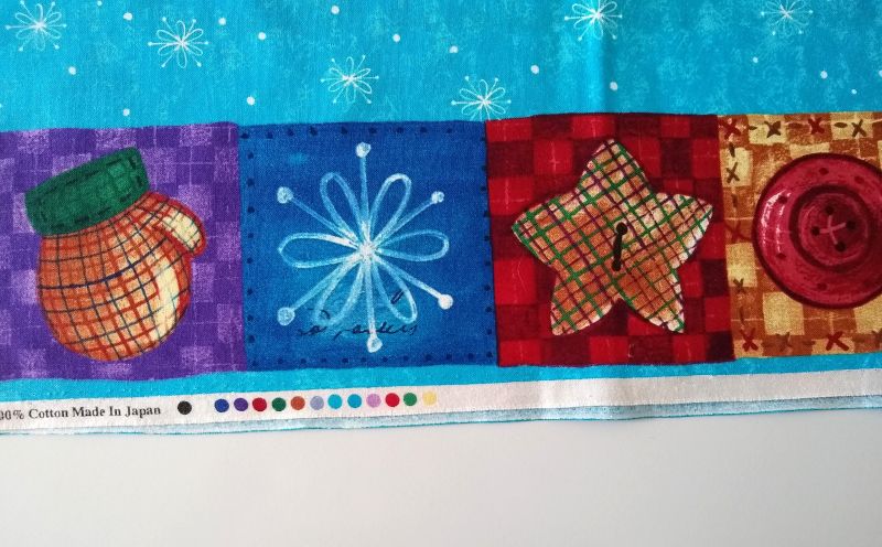 Christmas Throw Pillow Panel – Santa & Snowman Variations – Set of 4 Panels – 14" x 14"