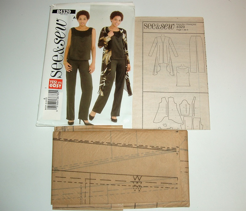 Butterick See & Sew B4329 Misses/MP Jacket, Top & Pants Sewing Pattern Sizes 8–12 