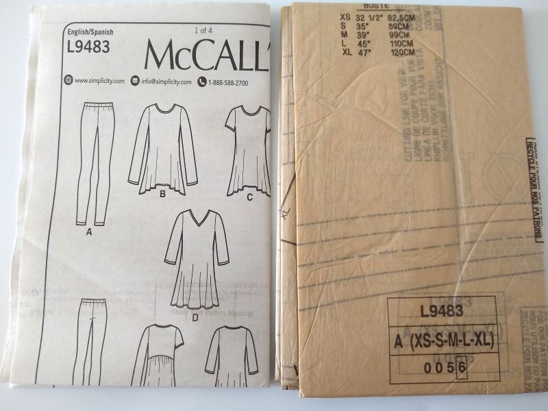 McCall’s L9483 It’s Sew Simple Misses Knit Tops & Leggings Sewing Pattern – Sizes XS–XL