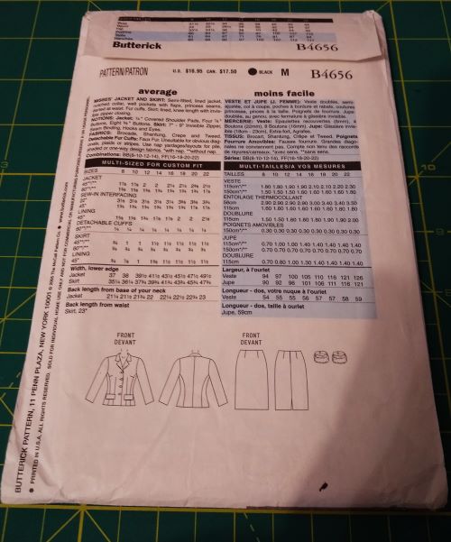 Butterick B4656 Maggy London Jacket & Skirt Pattern Sz 16–22