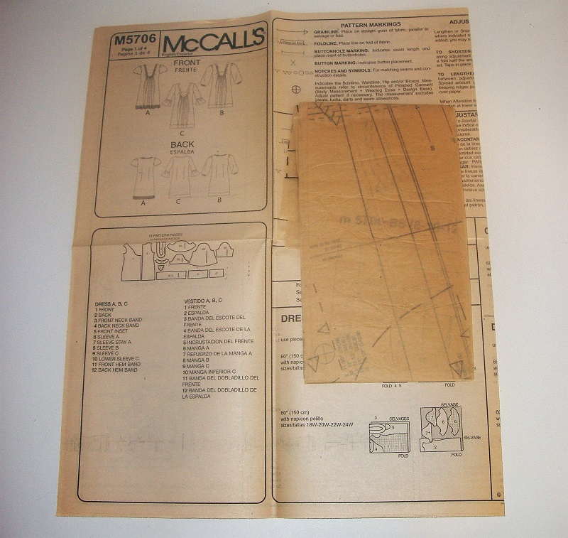 McCall's M5706 Sewing Pattern Misses/Misses Petite Boho Dress Sizes 8-16 