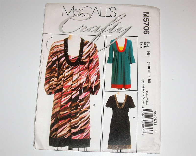 McCall's M5706 Sewing Pattern Misses/Misses Petite Boho Dress Sizes 8-16