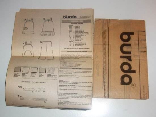 Burda 9703 Girl’s Summer Wardrobe Sewing Pattern Sizes 3–8