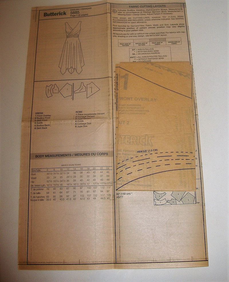 Butterick B5885 Maggy London Misses’ Knit Dress Sewing Pattern Sizes 6–14  2013