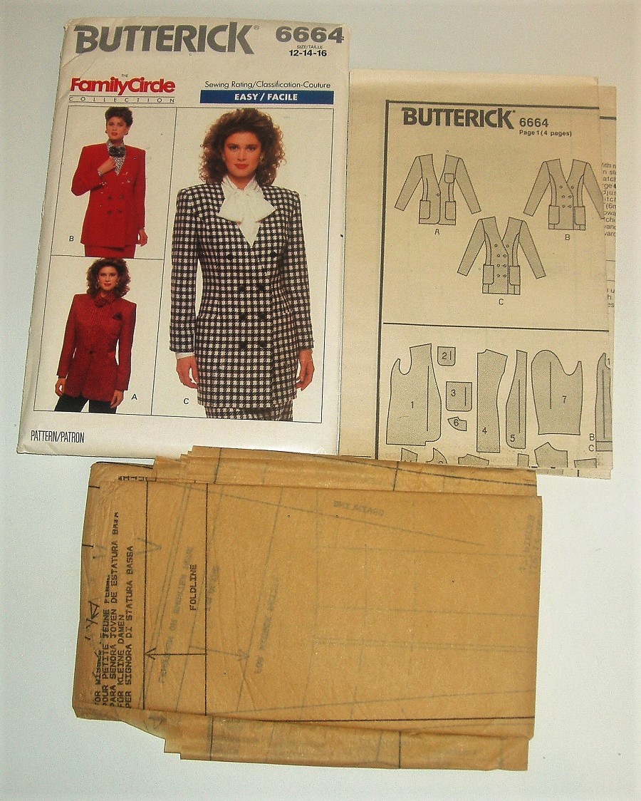 Butterick 6664 Semi‑Fitted Petite Jacket Pattern (Sizes 6–10)